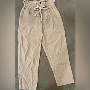 Khaki Drawstring Joggers